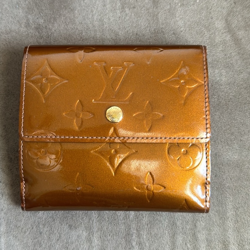 LV Vernis Bronze Compact Wallet